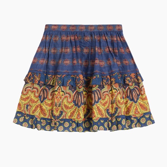 Valentino GaravaniSkirt in Lino Paisley Skirt BNWT IT 40 $2600